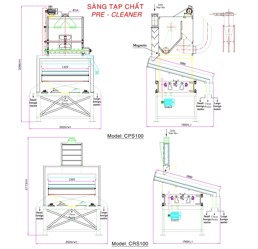Sàng tạp chất CSN