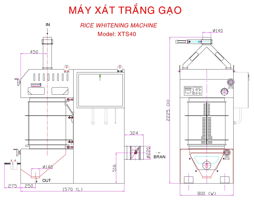 MÁY XÁT TRẮNG GẠO